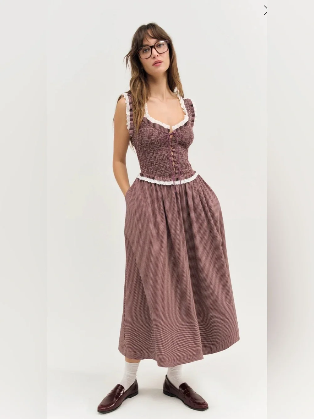 For Love And Lemons Morgan Midi Dress - Picture 1 of 10